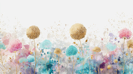 Elegant wedding invitation card background . Minimal hand painted watercolor Hydrangea flowers texture template background. Design for wedding, vip cover, poster, rsvp moderncard.Valentine's Day