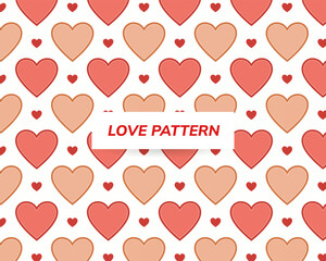 Love Pattern, Valentine heart seamless pattern, Abstract design