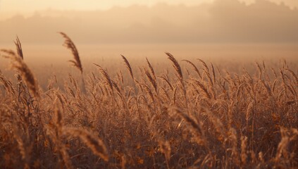 reeds in the morning