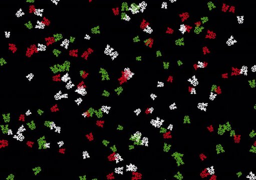 Scattered Frog Icon Pattern With Alpha Channel &ndash; Abstract Overlay