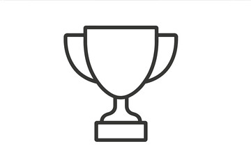 Winner's trophy cup symbolizing success, achievement, and competition award