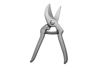 Metal pruning shears for garden work and horticulture activities