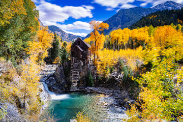 Crystal mill and fall foliage colors