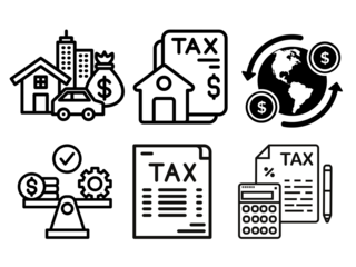 Collection of Icon sets for business and Hospitality Business HOTEL Hospital Clinic and Stock Market  and Tax 