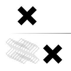 Y2K inspired abstract black vector art with clean outlines and transparent aesthetic for modern design projects.