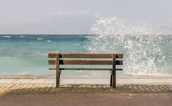 bench on the beach