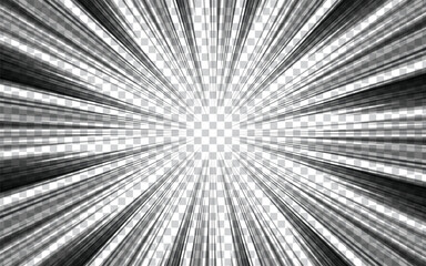 Speed lines as a manga comic effect on a white background. Cartoon anime action background.