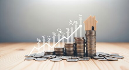 Real estate investment growth financial success and property value appreciation