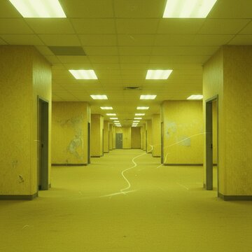 WASTED YELLOW DREAMS, LIMINAL HALLWAY, EERIE ESCAPE ROOM