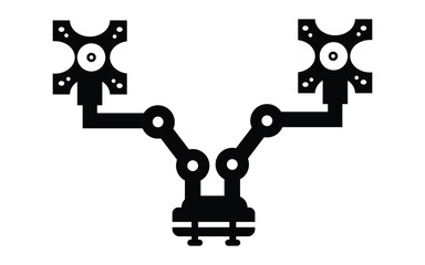 Dual monitor arm desk mount adjustable stand equipment support computer