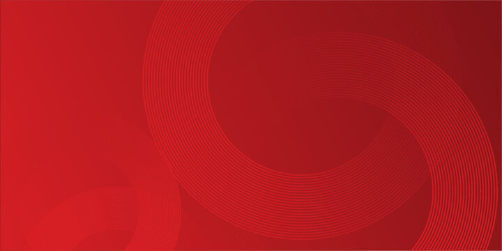 Collection of red concentric circles. Collection of radial sound wave or sonar rings. Pack of radar icon symbols, targets, dashed lines, halftones.