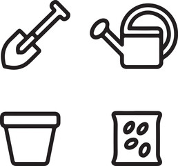 Web icons set for design and technology elements