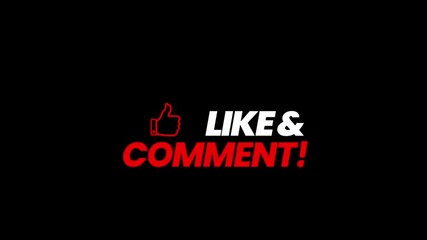 Animated video encouraging likes and comments on social media, perfect for engaging content, increase audience interaction, and boost online presence on vibrant social platforms