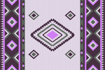 Colorful Southwest Geometric Abstract Ethnic Pattern