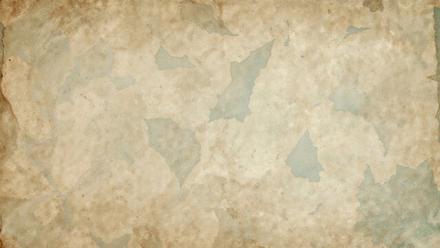 Weathered, old paper with a map outline design, featuring a vintage and distressed texture.