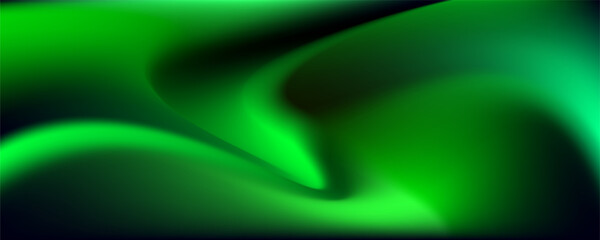 abstract background with green waves design