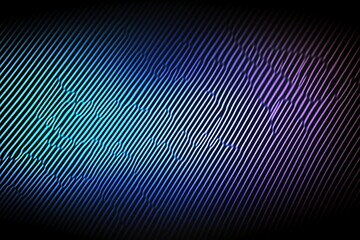 Abstract colorful diagonal lines with blurred wave patterns, gradient from teal to purple design