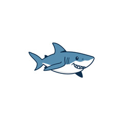 Shark Cartoon Design Very Cool