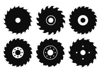 Circular saw blade vector icon
