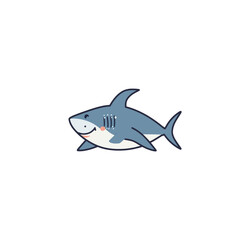 Shark Cartoon Design Very Cool