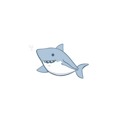 Shark Cartoon Design Very Cool