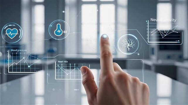 Healthcare, Medical service and Health insurance concept. Digital interaction in a modern medical environment.