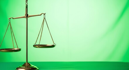 Legal Scales on Green Screen for Advertising and Promotions