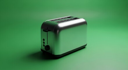 Modern Toaster on Green Screen for Advertising