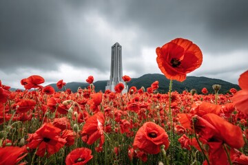 Abstract concept illustrating the bravery dedication and patriotic values of veterans today.