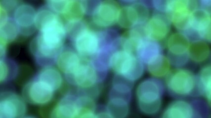An abstract art piece featuring blurred blue and green circles arranged in a circular formation, creating a dynamic and visually engaging composition - Powered by Adobe