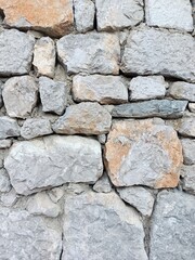 A creative backdrop made from a section of a natural stone fence
