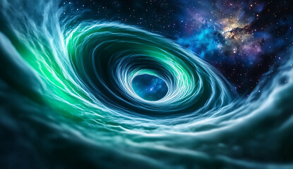 A Breathtaking View of Spiral Auroras Dancing Overhead, Illuminating the Night Sky with Vivid Colors and Creating a Magical Atmosphere of Wonder and Serenity