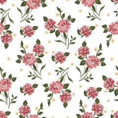 Pattern seamless designer flower pink 
