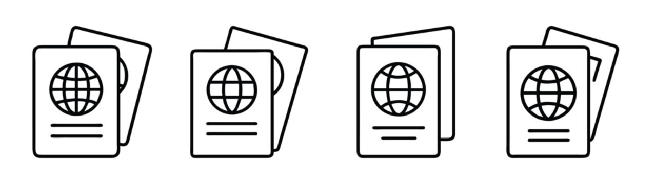 Passport document travel identification international visa id immigration border control identity card