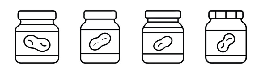 Peanut butter jar illustration, peanut butter packaging, peanut butter product, peanut butter label
