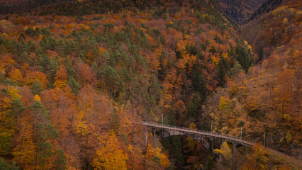 The beauty of Vigezzo Valey, Piedmont, Italy in autumn
