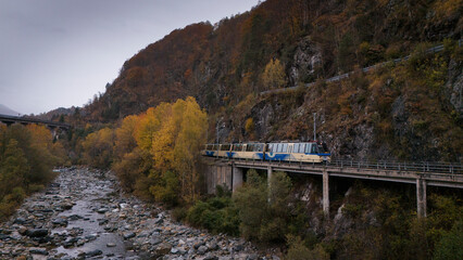 The beauty of Vigezzo Valey, Piedmont, Italy in autumn