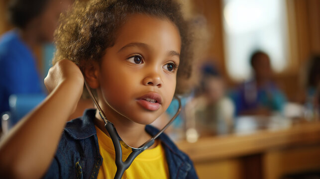 Pediatricians checking youngsters development according to appropriate age faceless doctors child defocused medical background encourage activities scene learning promotion dev