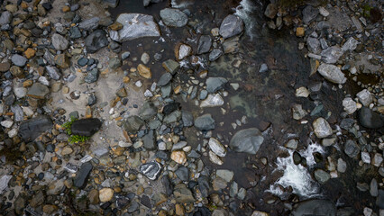 Mountain river from above