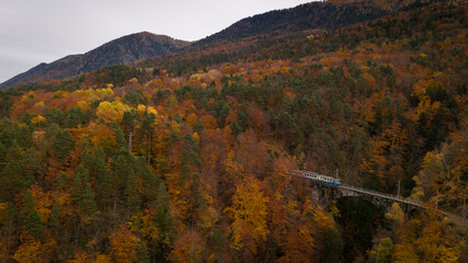 The beauty of Vigezzo Valey, Piedmont, Italy in autumn