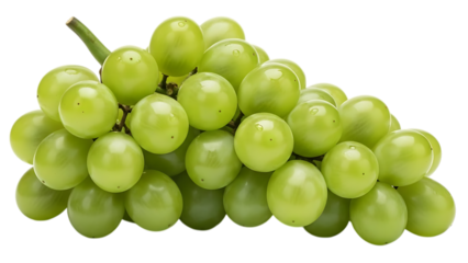 Fresh green grape bunch vibrant and ready to be eaten