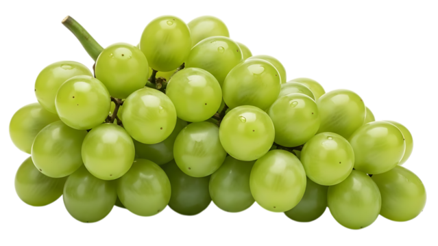 Fresh green grape bunch vibrant and ready to be eaten