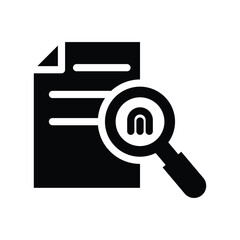  investigation glyph icon illustration vector graphic.eps