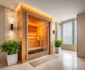 Domestic sauna installation