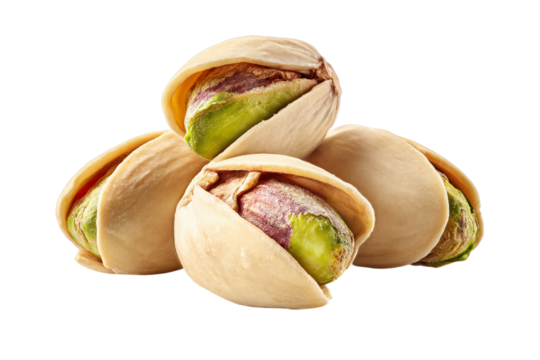 Pistachios: a delectable pile of pistachios, each shell meticulously opened to reveal the vibrant green nut within, offering a glimpse of nature's bounty and culinary delight.