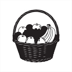 basket with fruits