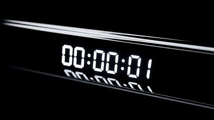 Timecode digital display countdown start technology watch counter timer