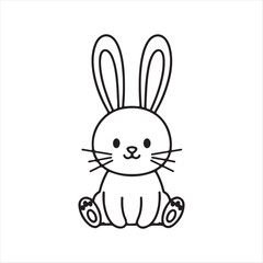 vector illustration of a rabbit