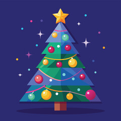 abstract christmas tree