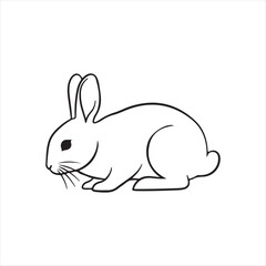 vector illustration of a rabbit